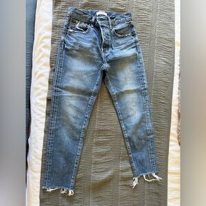 Moussy Women's Blue Ankle Jeans